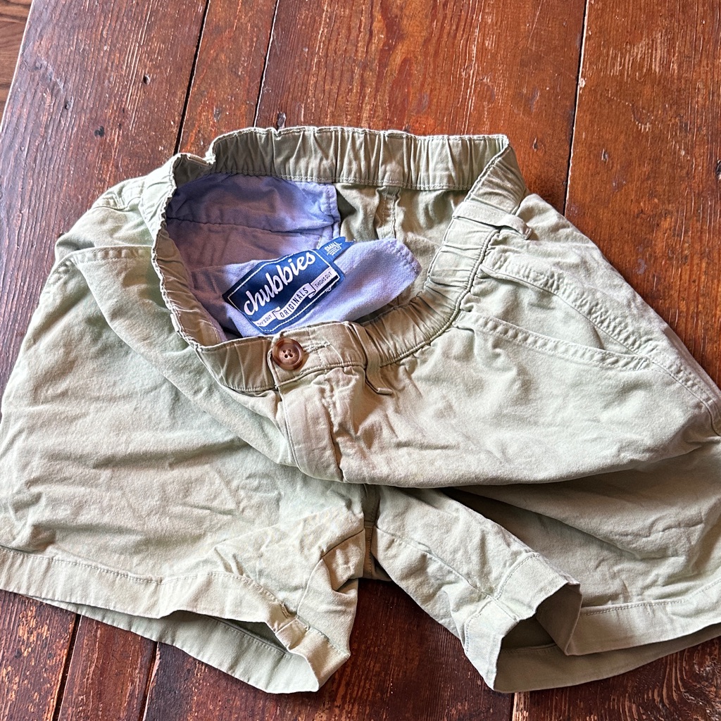 Chubbies Light Olive Khaki Casual Shorts